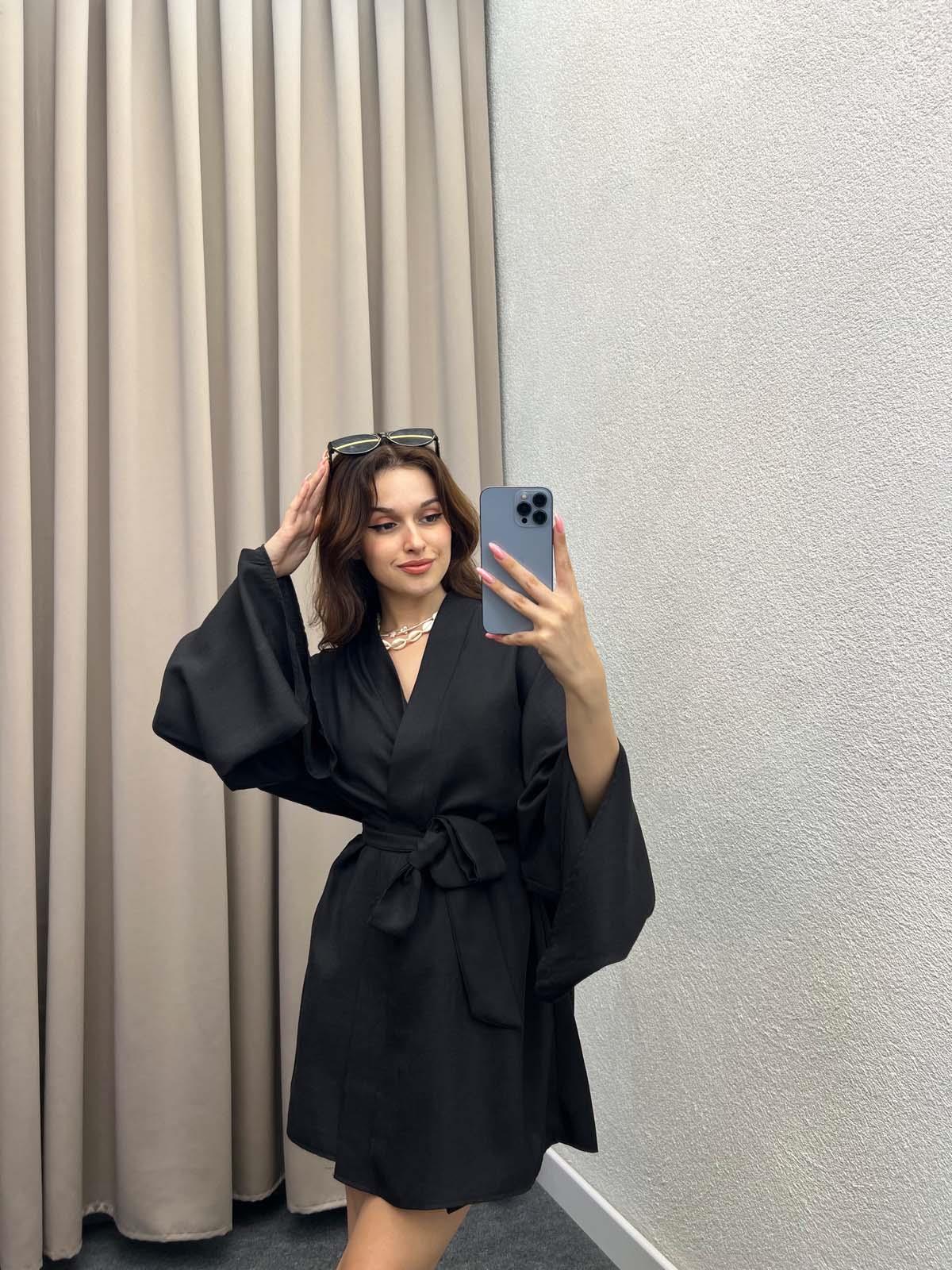 Ello Keten Siyah Kimono Takım