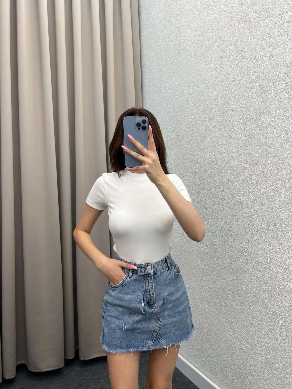 Harvey Oysh Modal Beyaz Crop