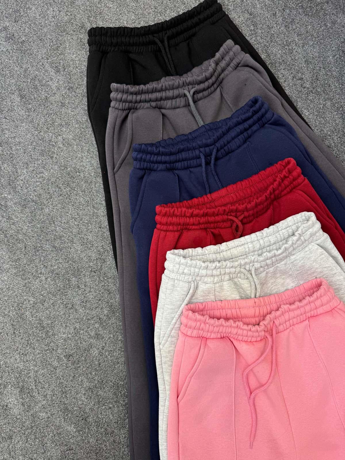 Husky Oversize Yüksek Bel Gri Eşofman Altı