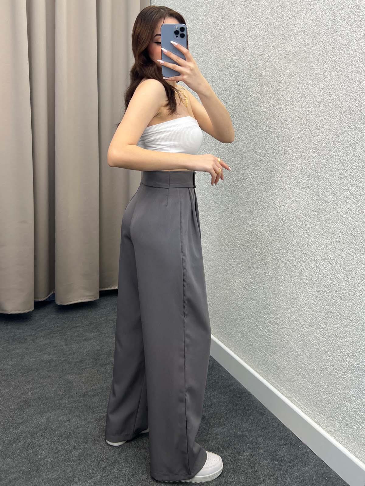 Las Vegas Cırt Kapamalı Füme Palazzo Pantolon