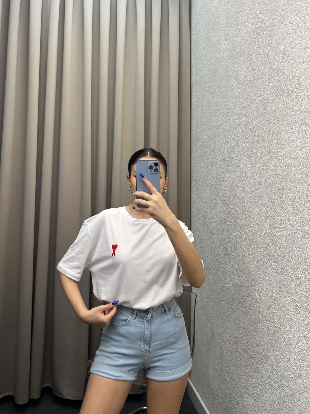 Love Beyaz Oversize Tshirt