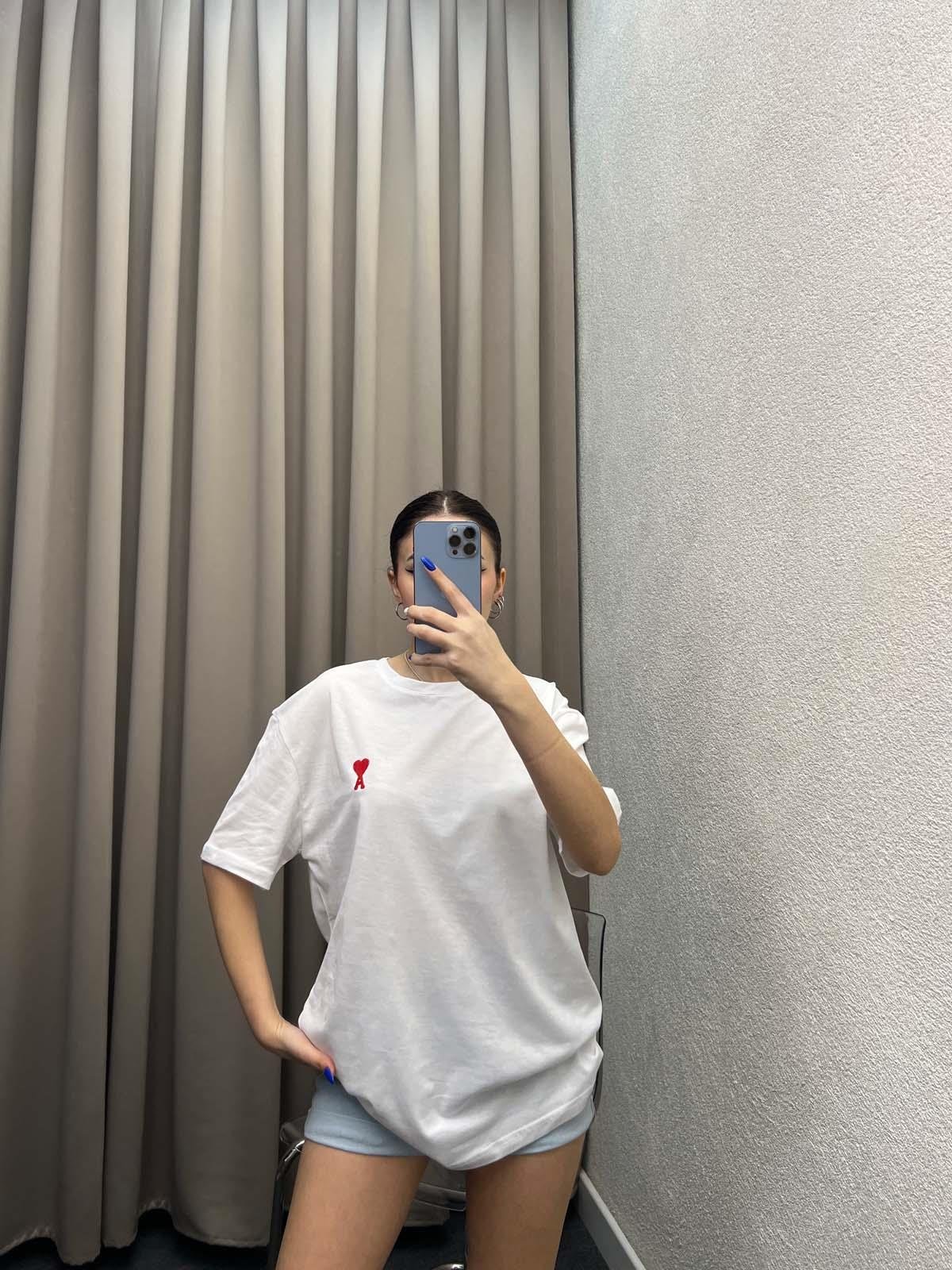 Love Beyaz Oversize Tshirt