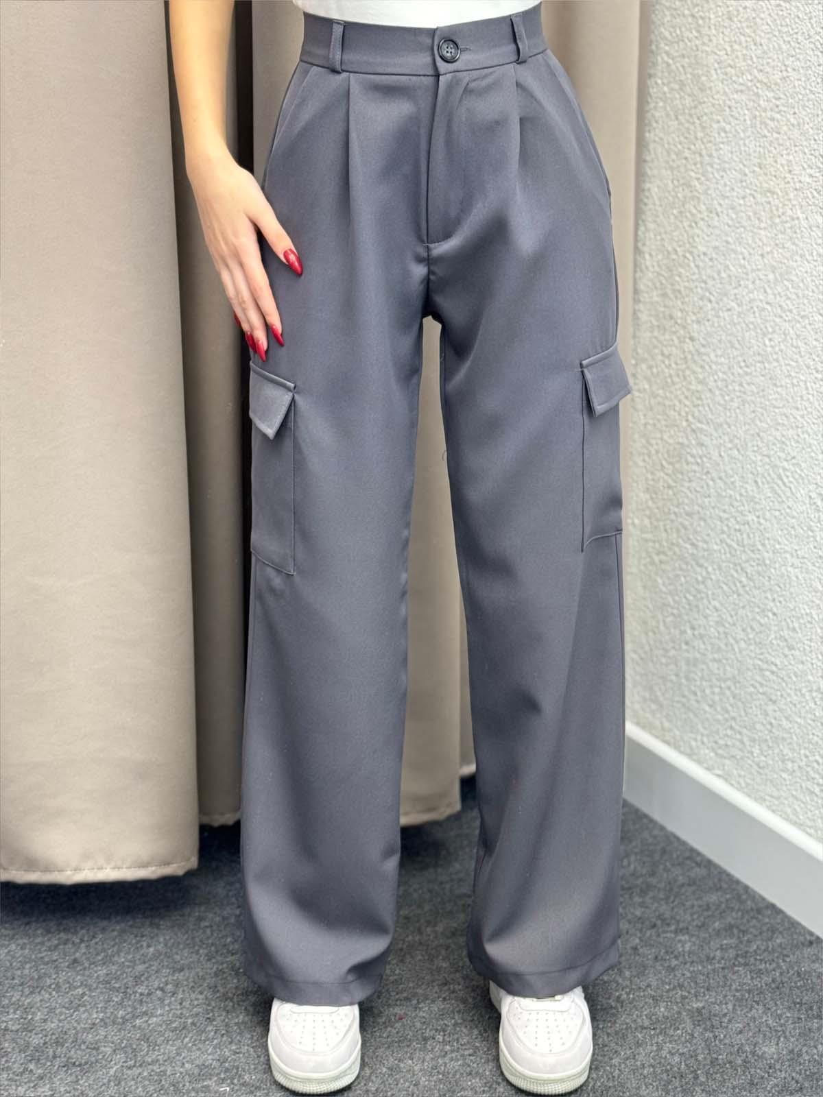 Naples Füme Kargo Cepli Pantolon