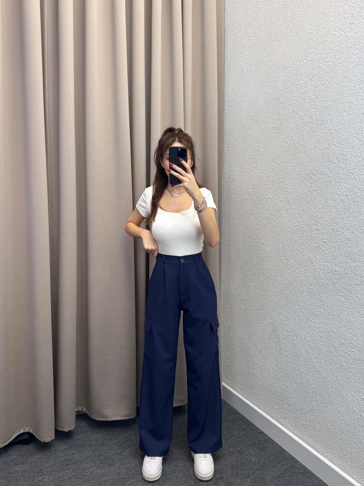 Naples Lacivert Kargo Cepli Pantolon