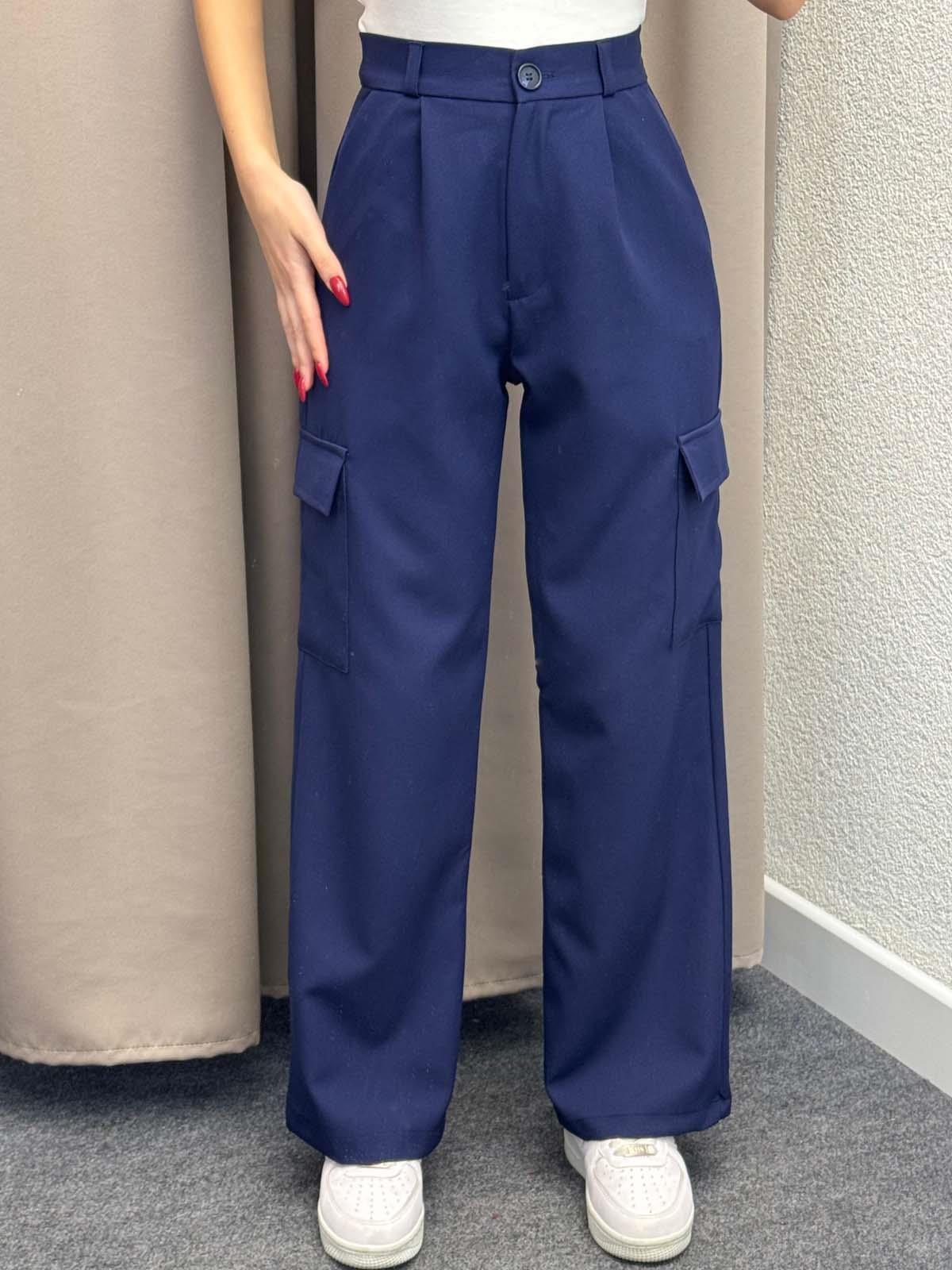 Naples Lacivert Kargo Cepli Pantolon