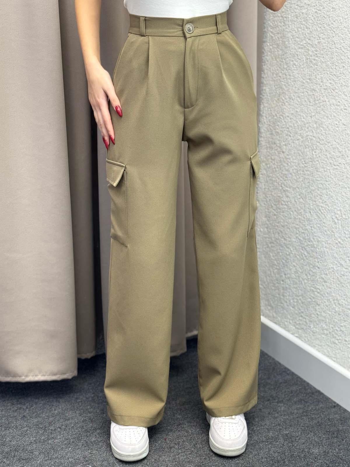 Naples Olive Kargo Cepli Pantolon