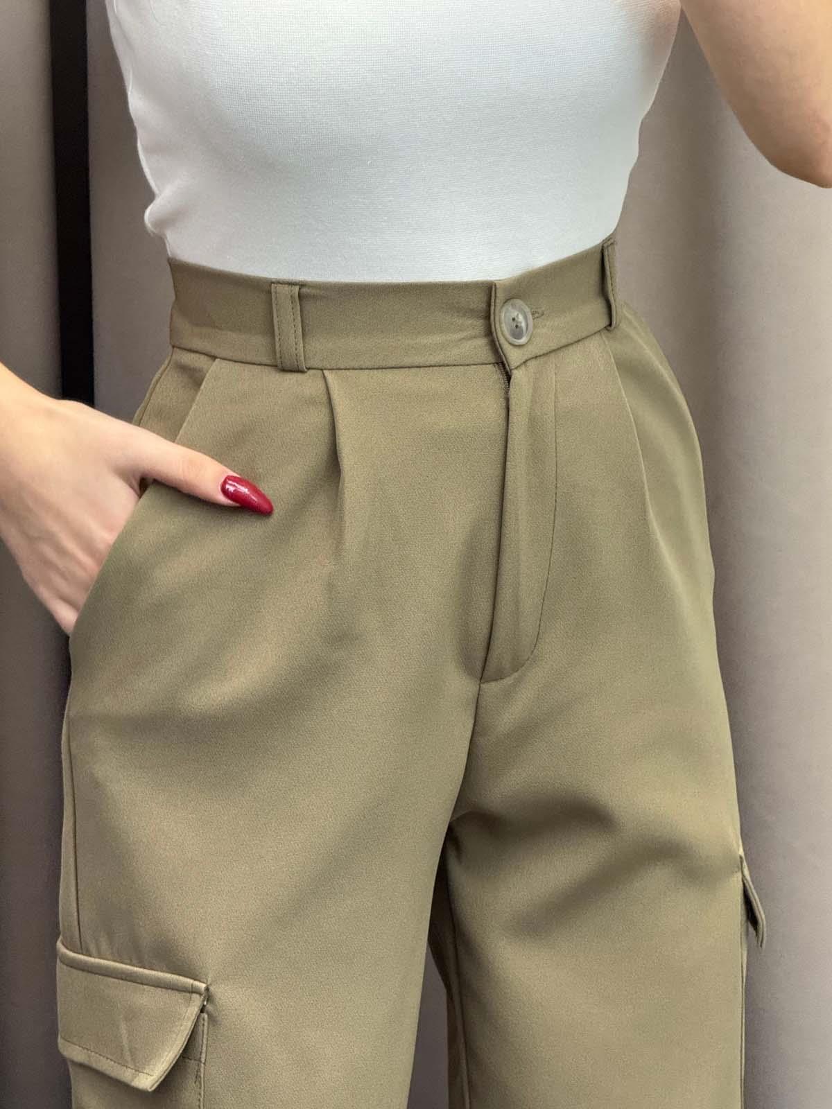 Naples Olive Kargo Cepli Pantolon