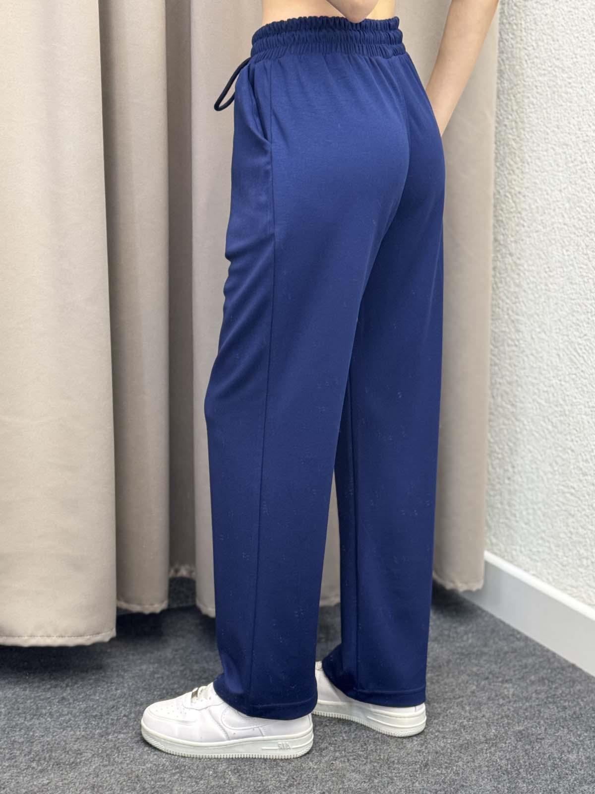 Oys Lacivert Modal Palazzo Eşofman Altı