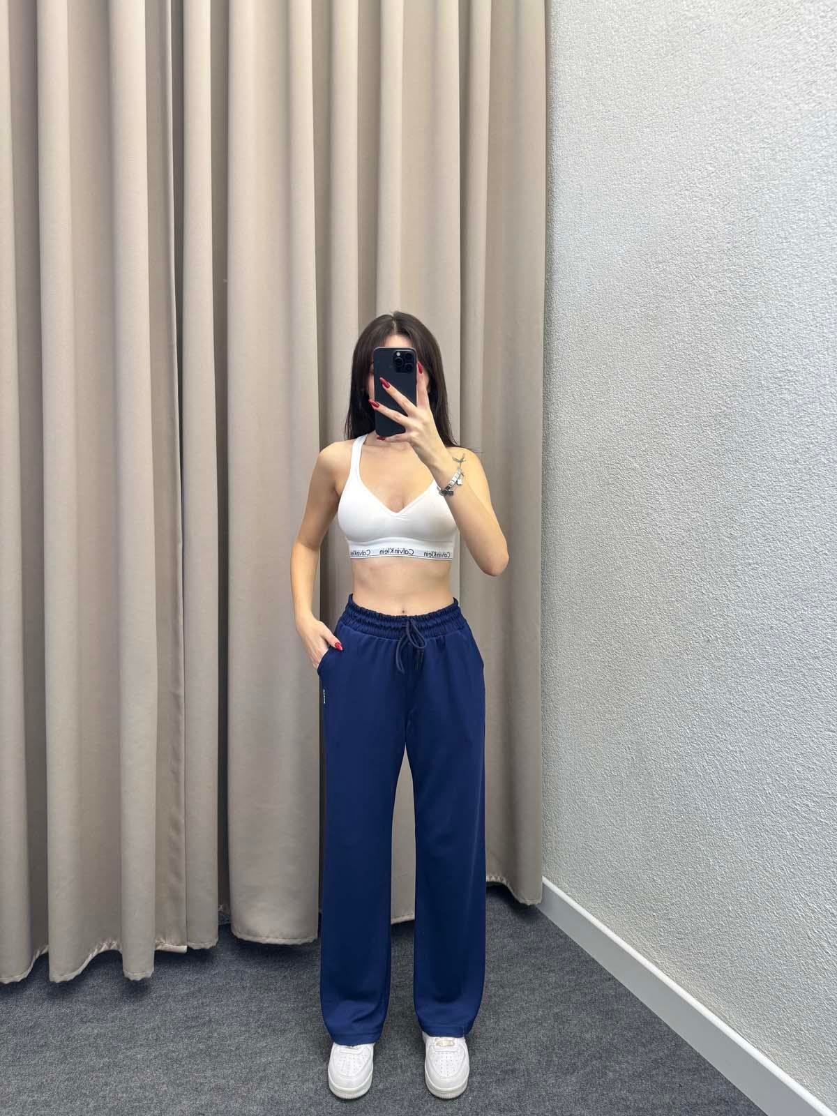 Oys Lacivert Modal Palazzo Eşofman Altı