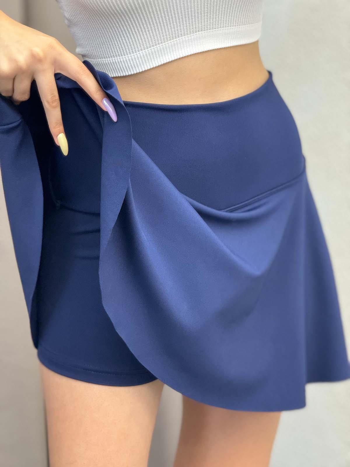 Oysh Lacivert Şort Etek