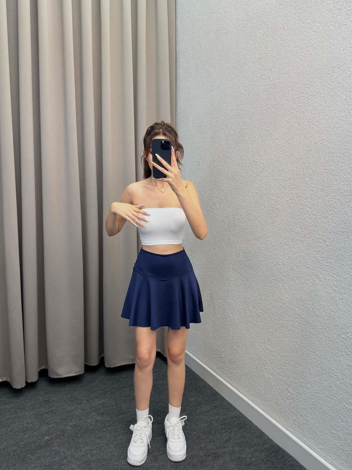 Oysh Lacivert Şort Etek