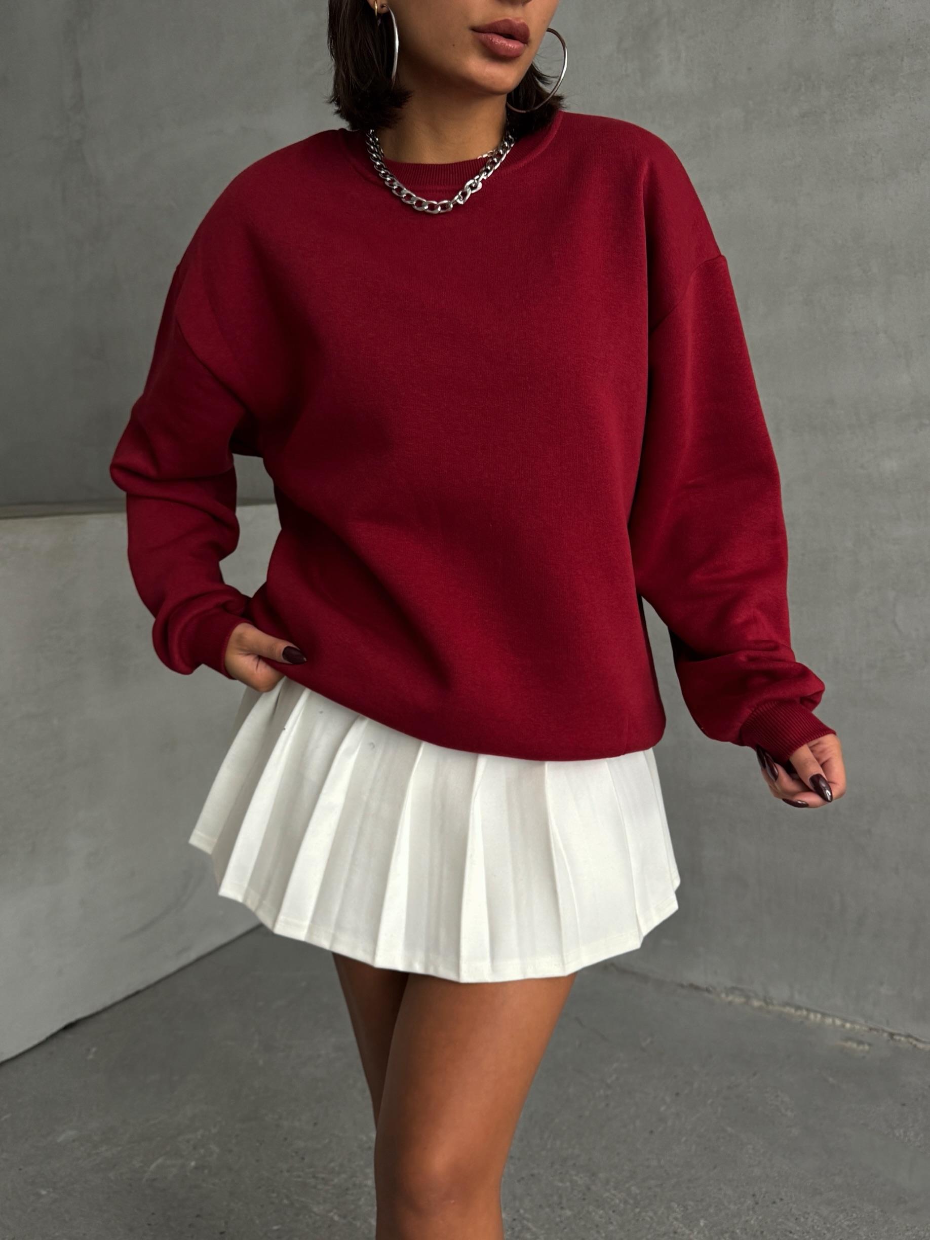 PENYE B.YAKA OVERSİZE KALIP BORDO