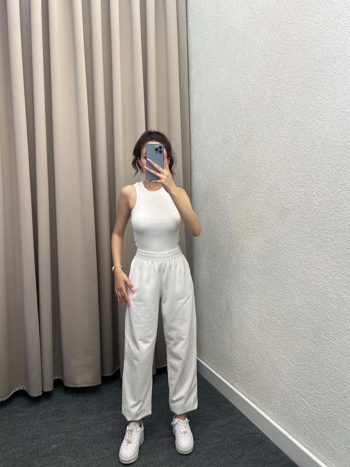 Premium Doku Beyaz Fitilli Atlet