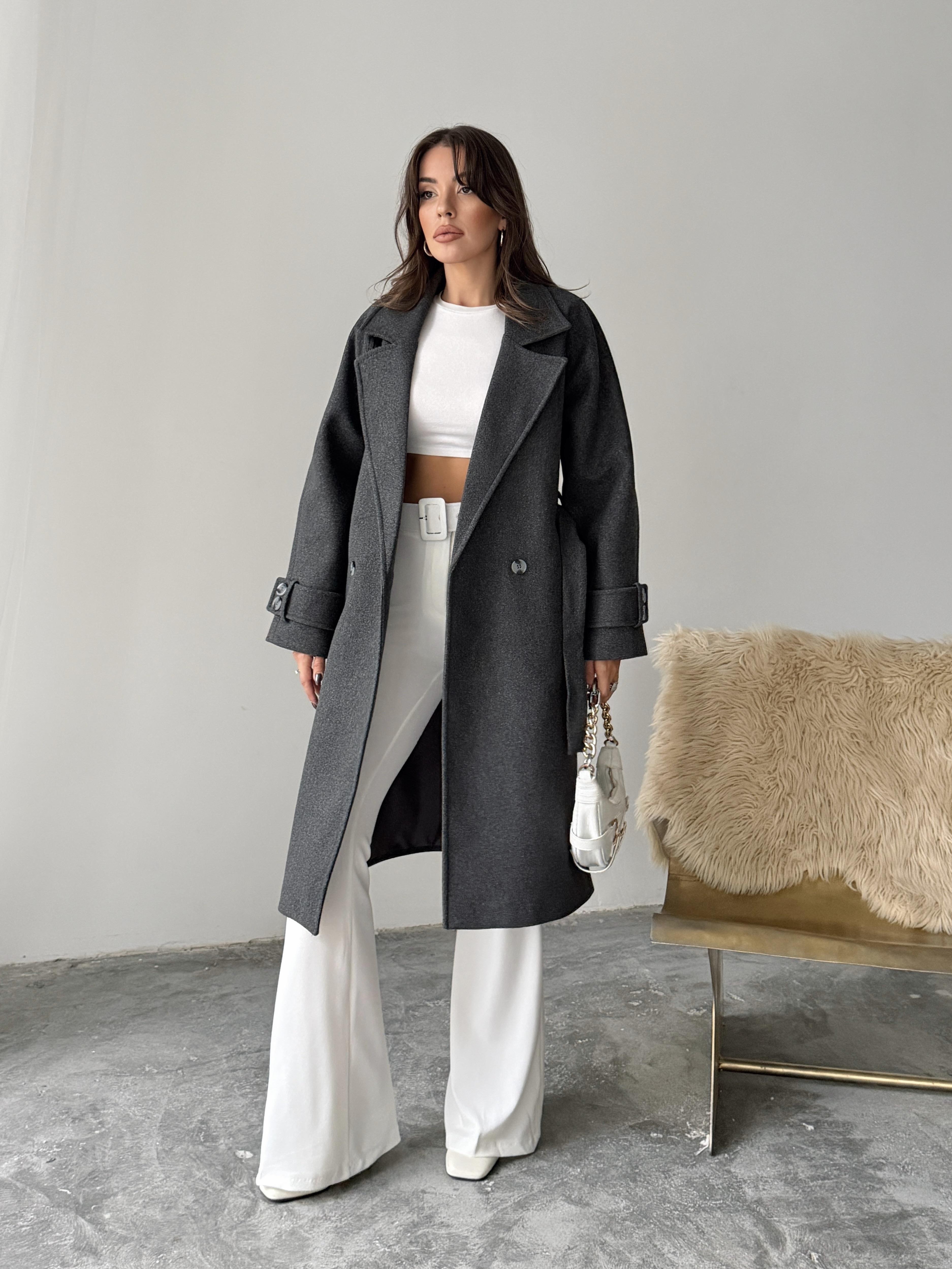 PREMIUM KALİTE MARKA MUADİLİ KAŞE KABAN ANTRASİT