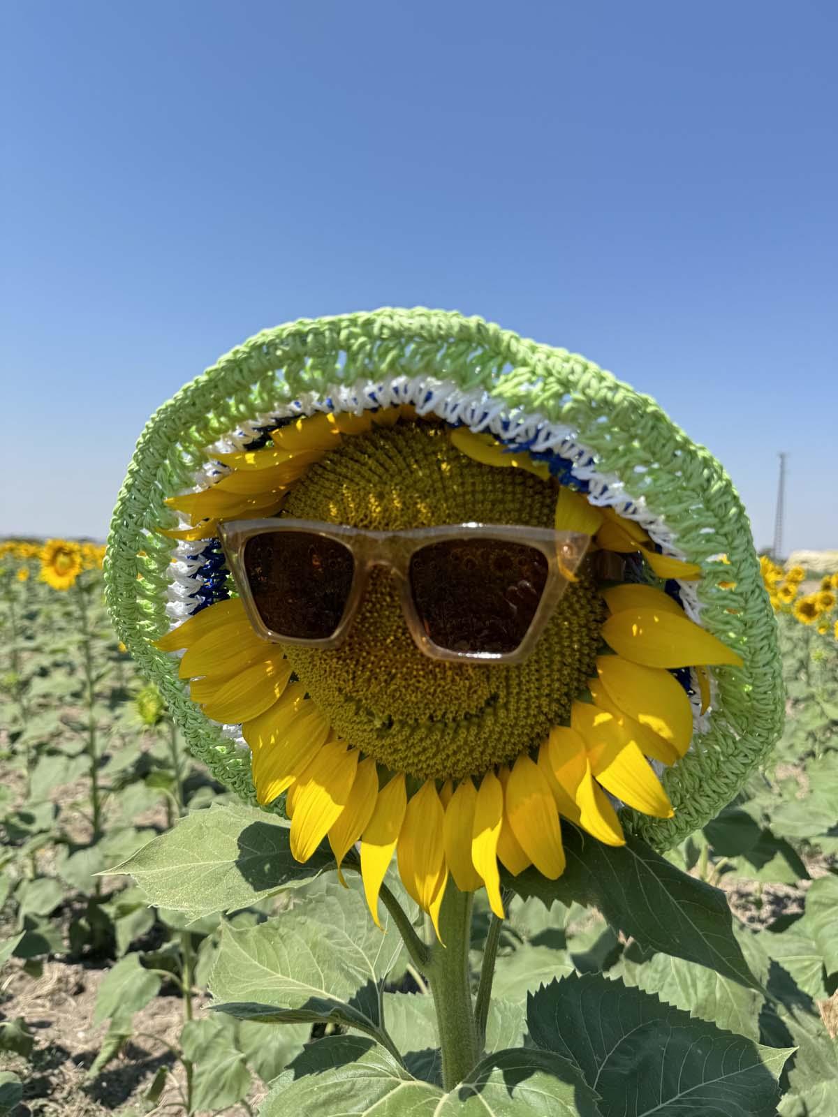 Rainbow Yeşil Hasır Şapka