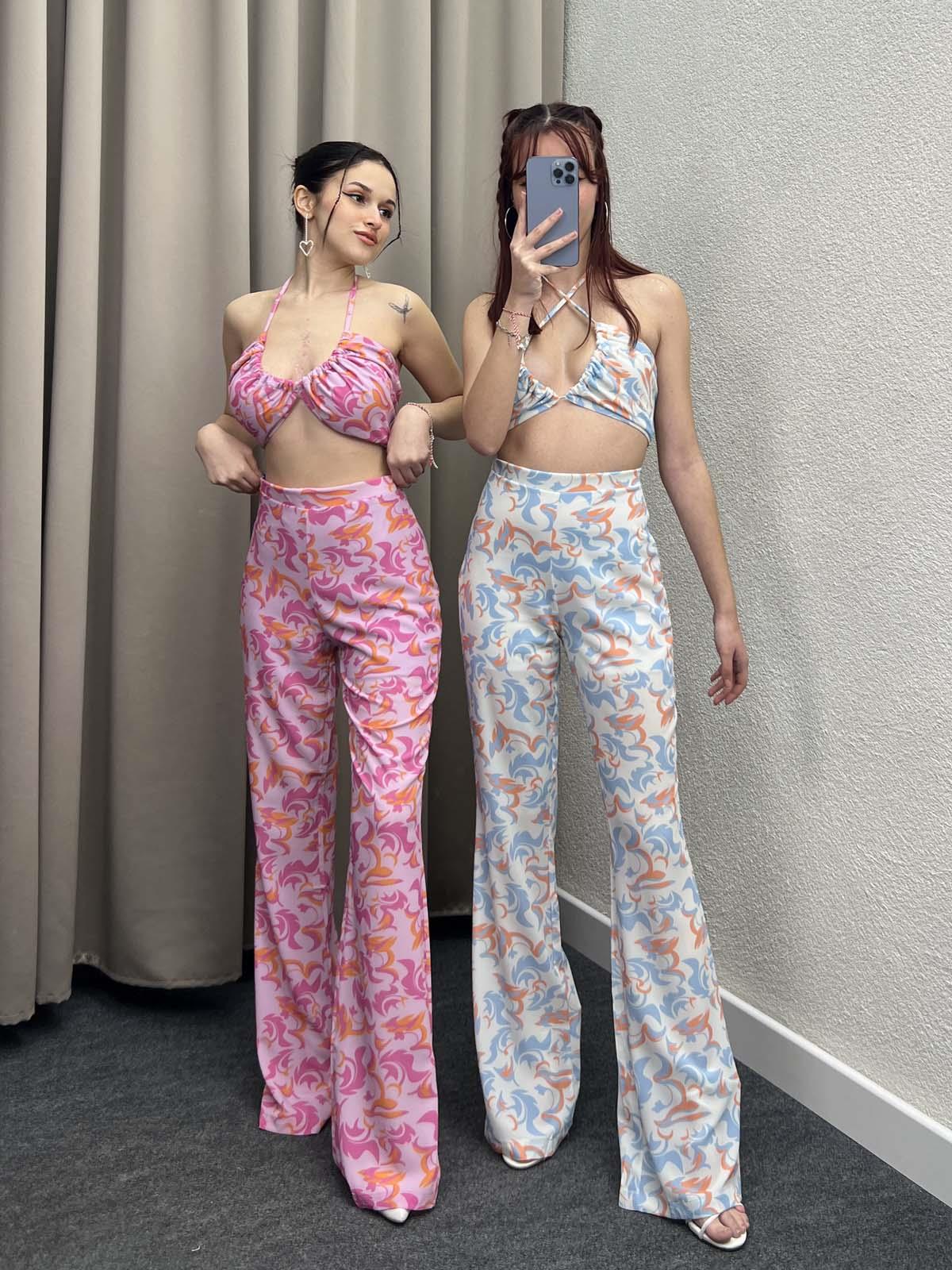 Retro Lila İkili Takım