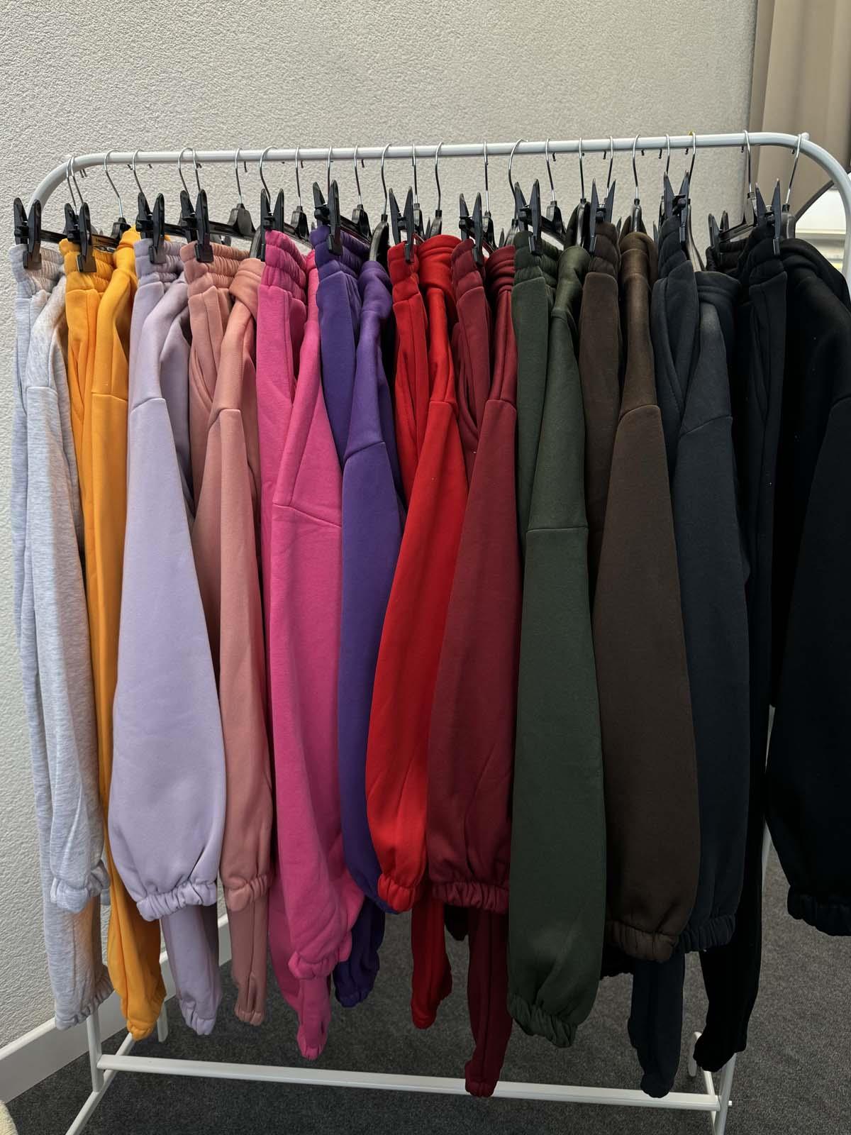 Rojo Üç İplik Şardonlu Siyah Eşofman Takımı