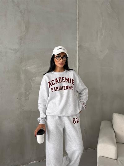 ACADEMIE MARKA MUADİLİ BASKILI TAKIM GRİ