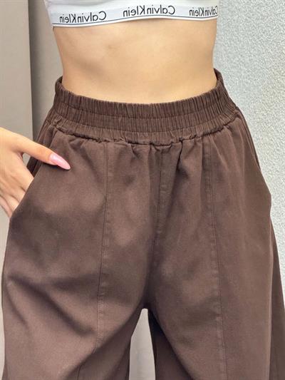 Alaaddin Kahve Keten Gabardin Şalvar