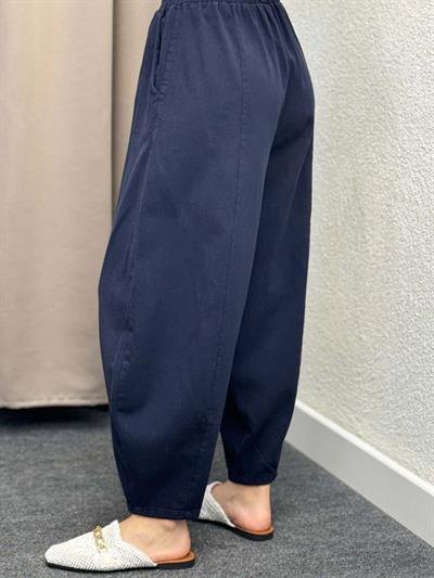 Alaaddin Lacivert Keten Gabardin Şalvar