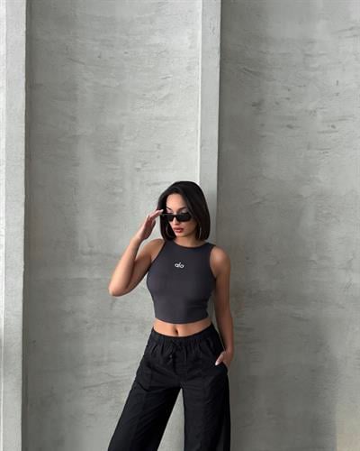 ALO İŞLEMELİ ATLET FÜME