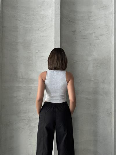 alo işlemeli atlet gri