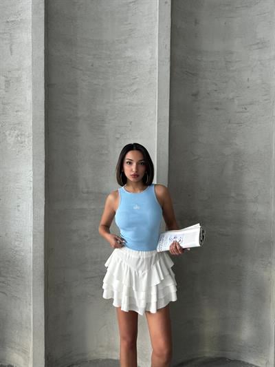 ALO İŞLEMELİ ATLET MAVİ