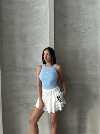 ALO İŞLEMELİ ATLET MAVİ