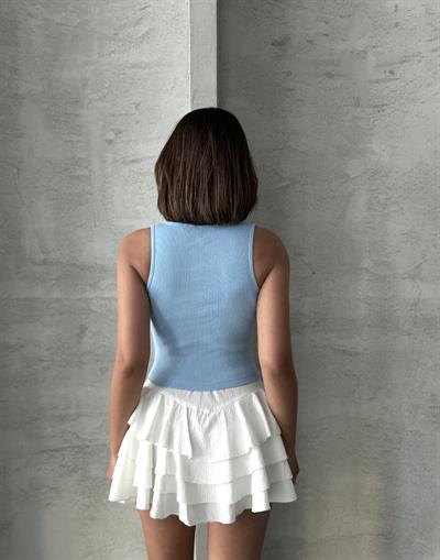 ALO İŞLEMELİ ATLET MAVİ