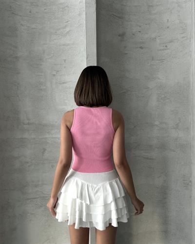 ALO İŞLEMELİ ATLET PEMBE