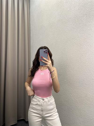 Alo Halter Yaka Pembe Atlet