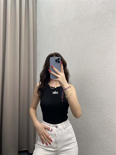Alo Halter Yaka Siyah Atlet