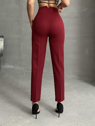 ATLAS KUMAŞ MARKA MUADİLİ FLOTALI PANTOLON BORDO