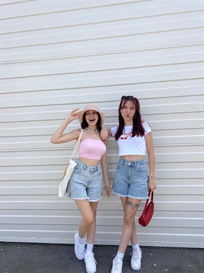 BF Püsküllü Dark Mom Kot Şort