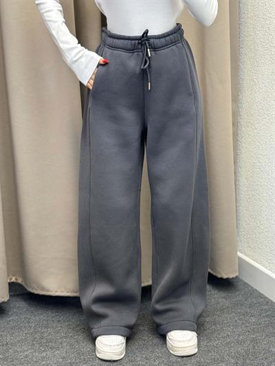 Bogato Oversize Füme Yüksek Bel Eşofman Altı