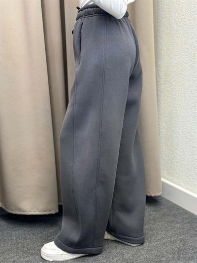 Bogato Oversize Füme Yüksek Bel Eşofman Altı