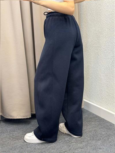 Bogato Oversize Lacivert Yüksek Bel Eşofman Altı