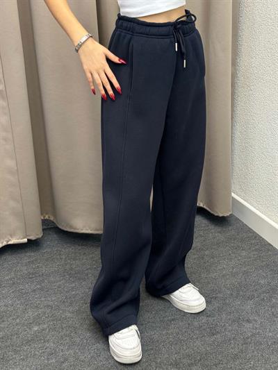 Bogato Oversize Lacivert Yüksek Bel Eşofman Altı