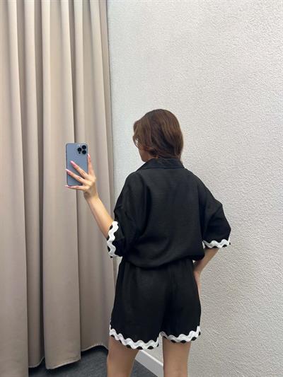 Bonibo Keten Siyah Takım