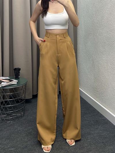 Chicago Camel Palazzo Pantolon