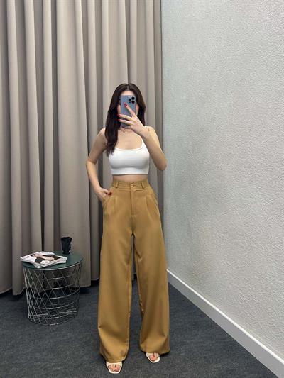 Chicago Camel Palazzo Pantolon