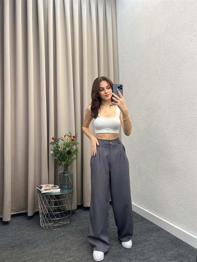 Chicago Füme Palazzo Pantolon