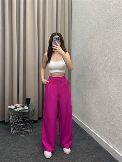 Chicago Pembe Palazzo Pantolon