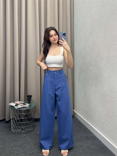 Chicago İndigo Palazzo Pantolon