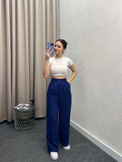 Chicago Mavi Palazzo Pantolon