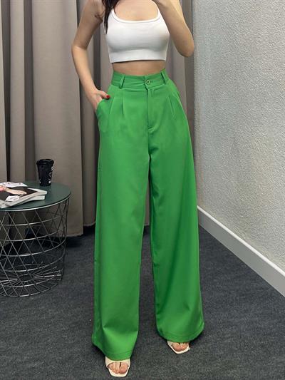 Chicago Yeşil Palazzo Pantolon