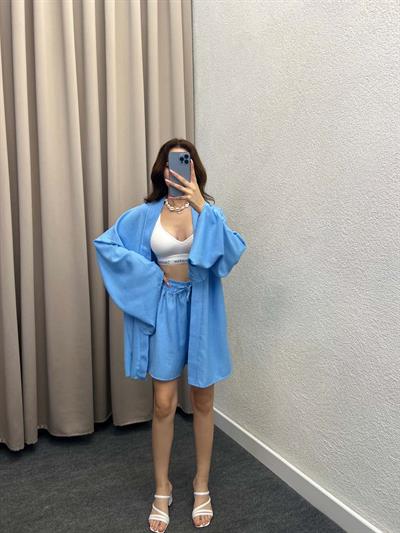 Ello Keten Mavi Kimono Takım