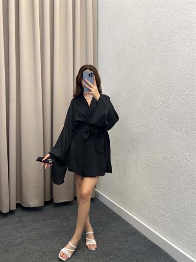 Ello Keten Siyah Kimono Takım