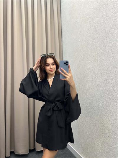 Ello Keten Siyah Kimono Takım