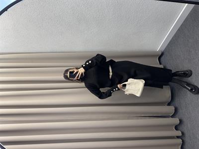 ETEKLİ KOL DÜĞMELİ TRİKO TAKIM SİYAH